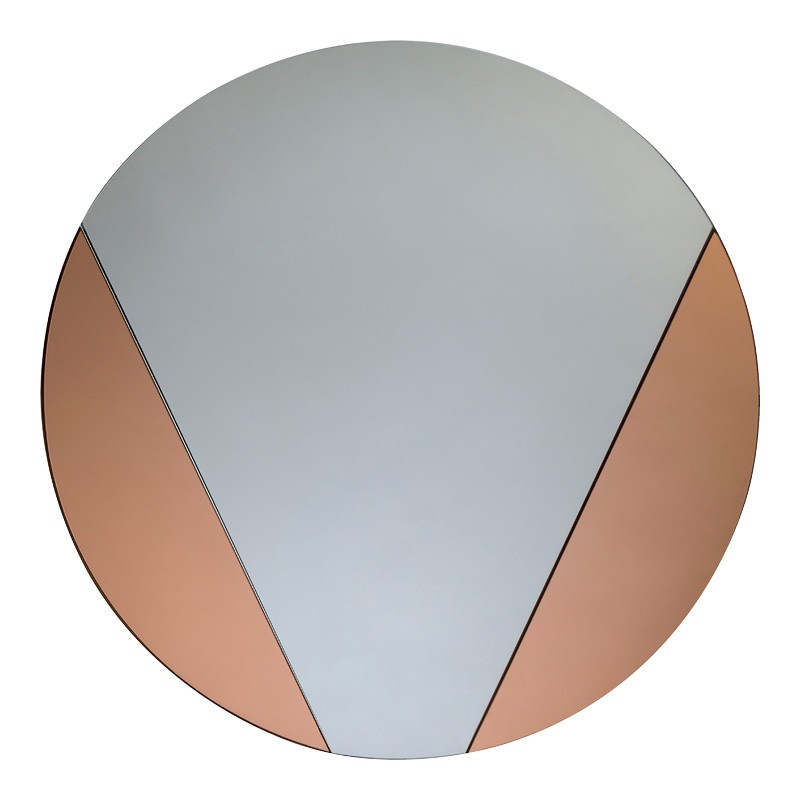 Rose Gold Round Mirror - Pensford 