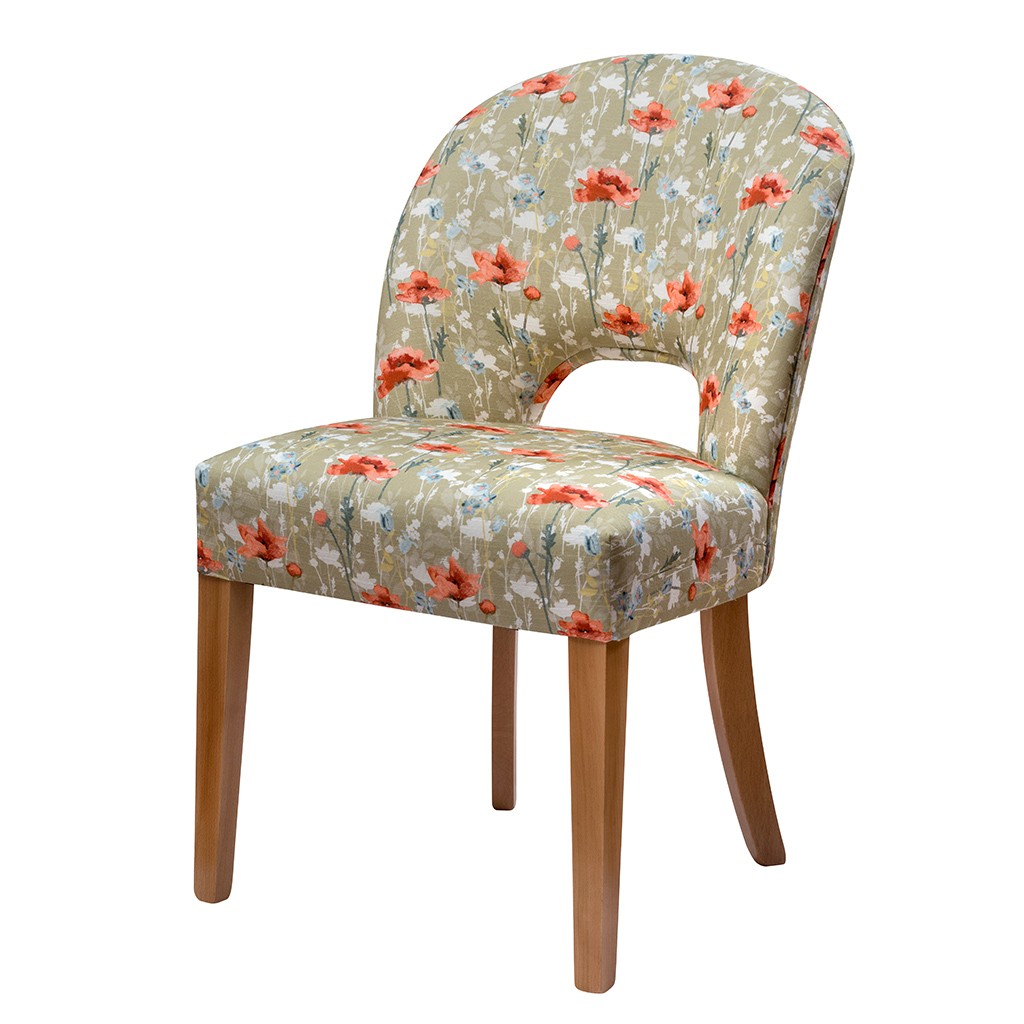 RSPB Poppies Upholstered Chair  - Nicole