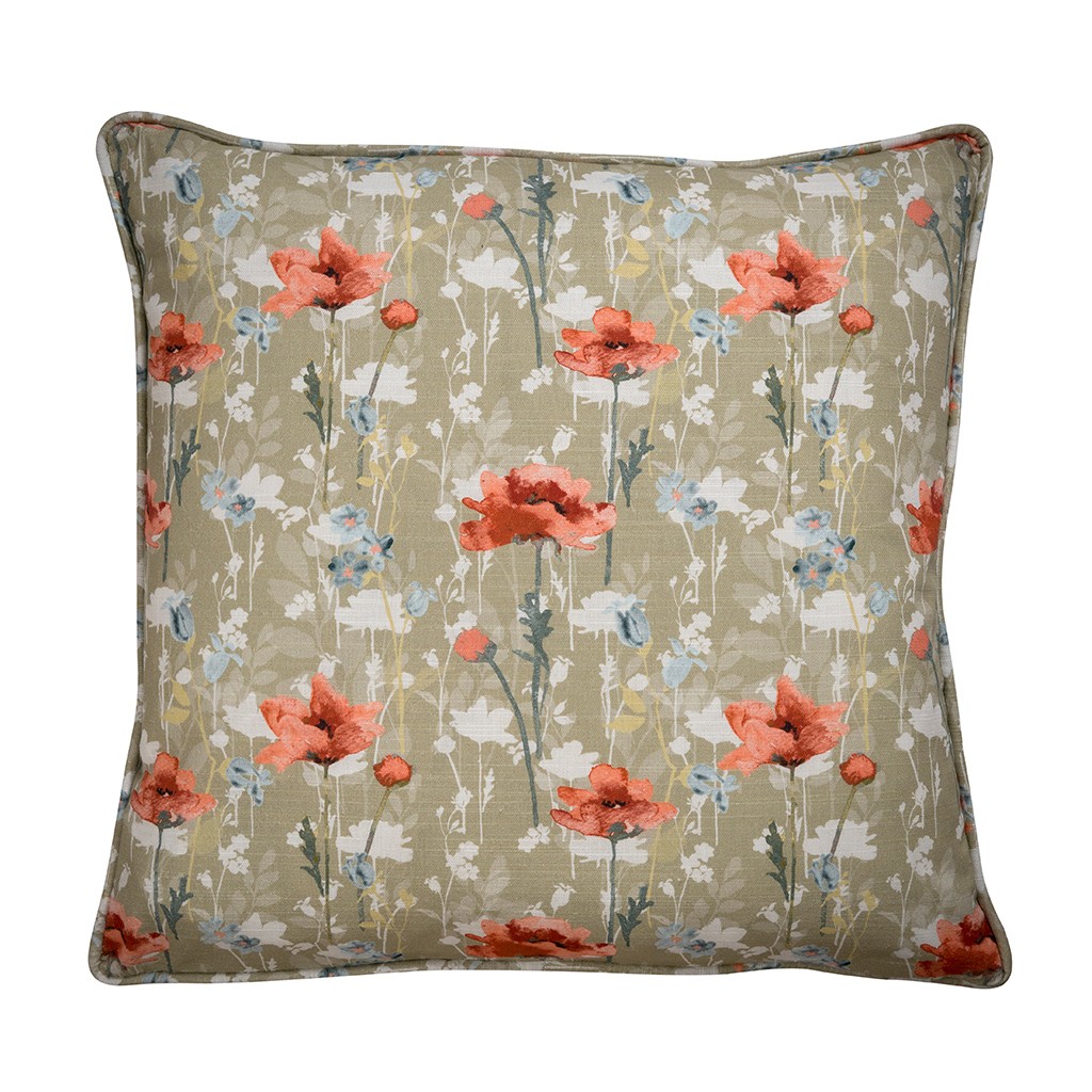 RSPB Large Cushion - Poppies