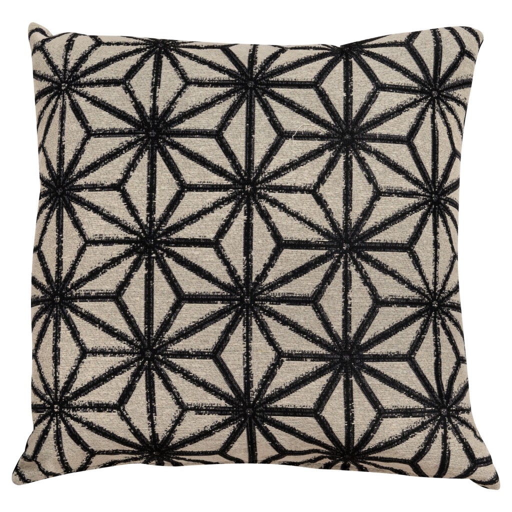 Prinsted Monochrome Stitch Cushion