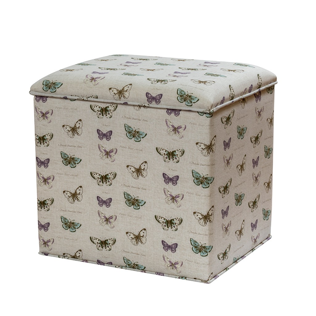 RSPB butterflies ottoman - Grosvenor 