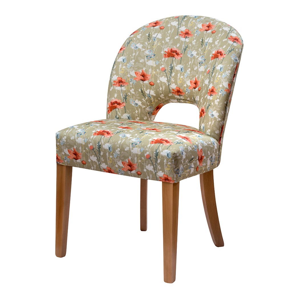 RSPB Poppies Upholstered Chair - Nicole