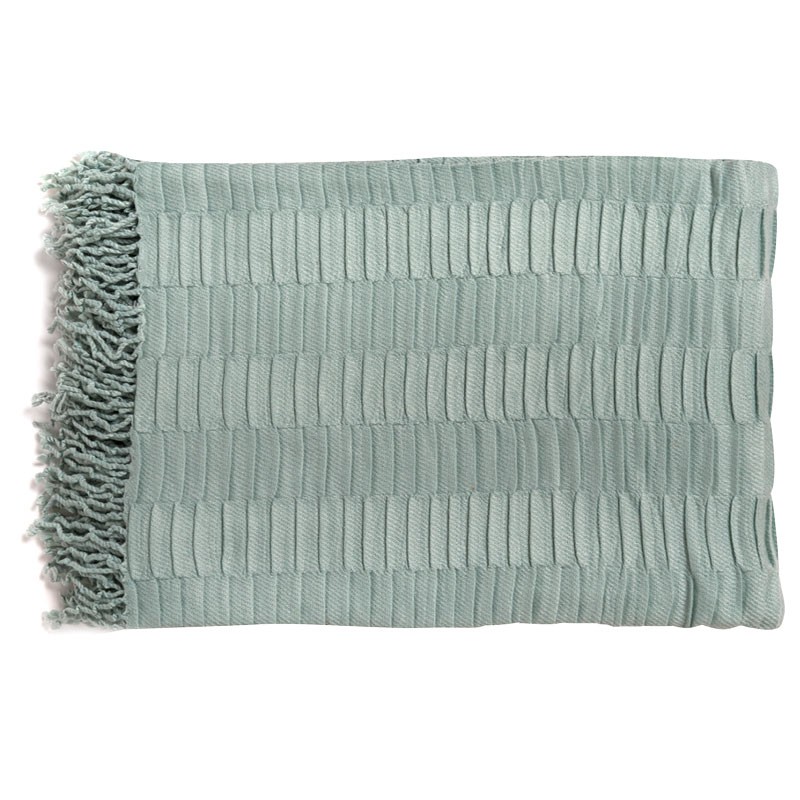 Linfield Duck Egg Pleat Throw