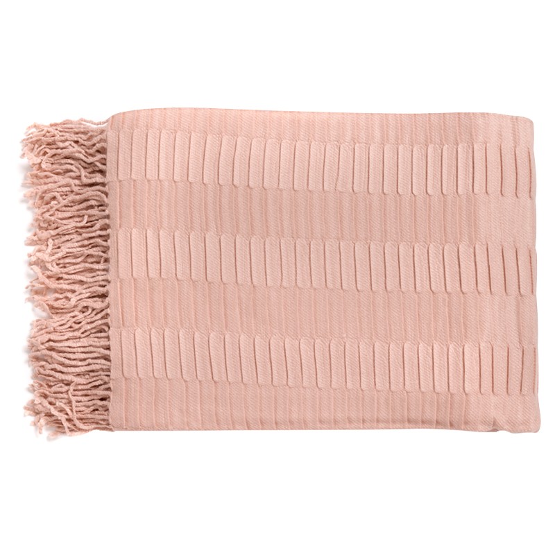  Linfield Blush Pleat Throw 